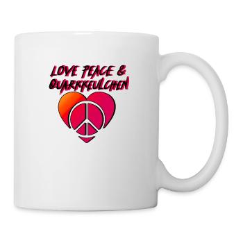 love und quarkkeulchen - Tasse - Weiß - Rechts