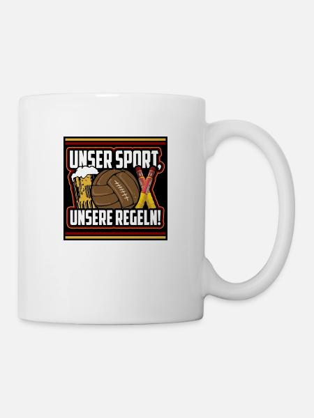Unsere Sport, Unsere Regeln! - Tasse - Weiß