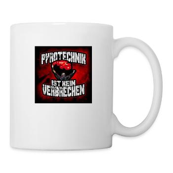 Pyrotechnik ist kein verbrechen! - Tasse - Weiß - Rechts