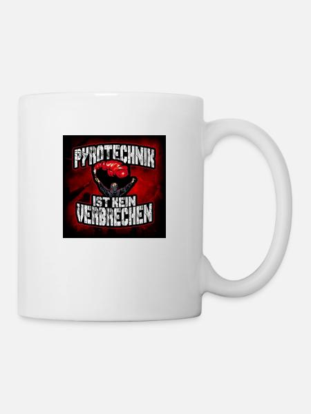 Pyrotechnik ist kein verbrechen! - Tasse - Weiß