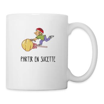 partir en sucette - Mug blanc - blanc - Droite