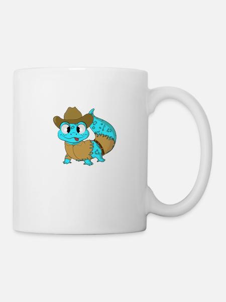 Cowboy Gecko - Tasse - Weiß