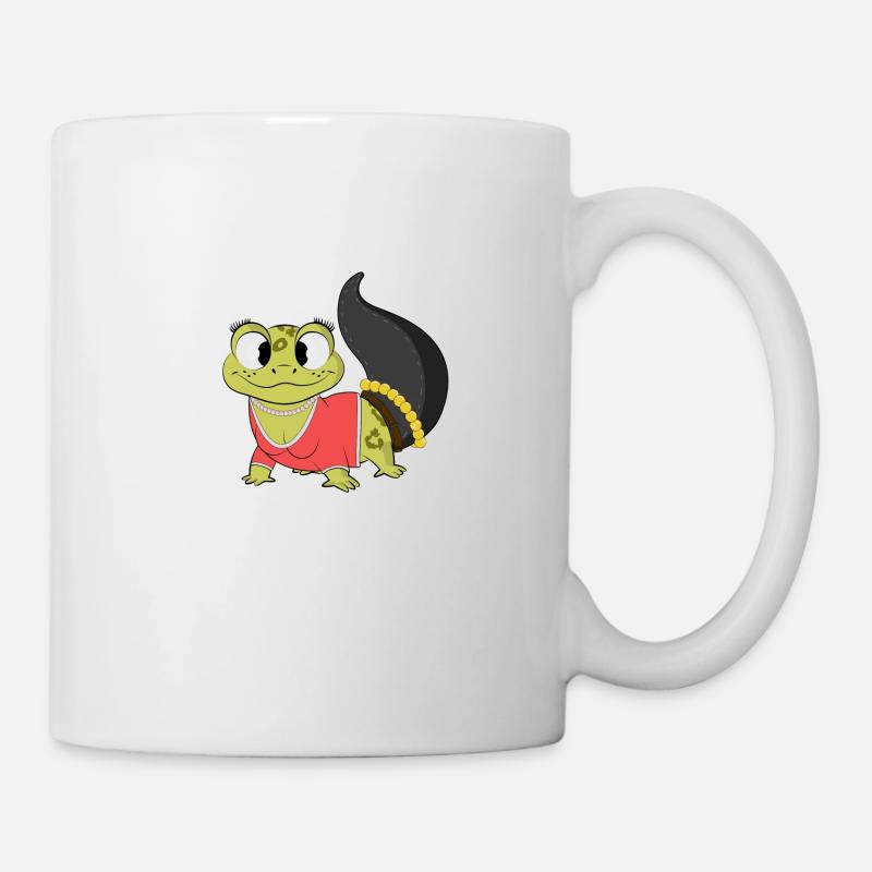 Lady Gecko - Tasse - Weiß