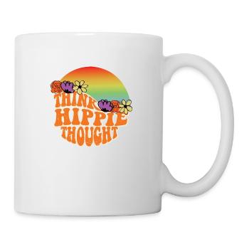 Hippie Regenbogen - Tasse - Weiß - Rechts