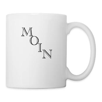 Moin moinsen moin moin - Tasse - Weiß - Rechts