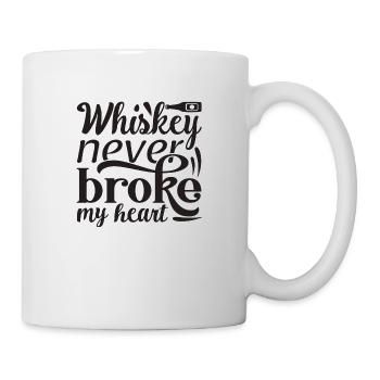Whiskey never broke my Heart - Mug - white - Right