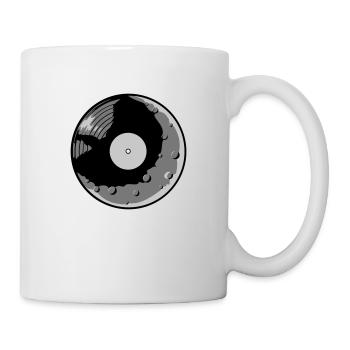 Moon Vinyl Record Musique - Mug blanc - blanc - Droite