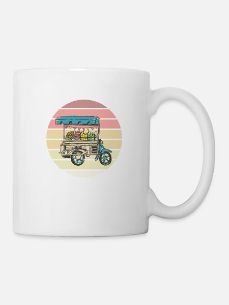 Street Food Cyclomoteur Asie - Mug blanc - blanc