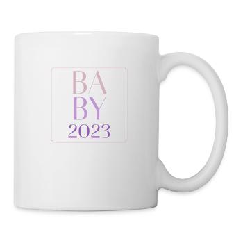 Baby 2023 Mädchen - Tasse - Weiß - Rechts