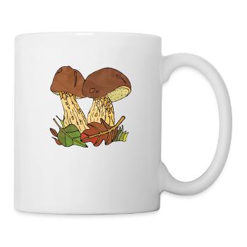 Pilze - Tasse - Weiß - Rechts