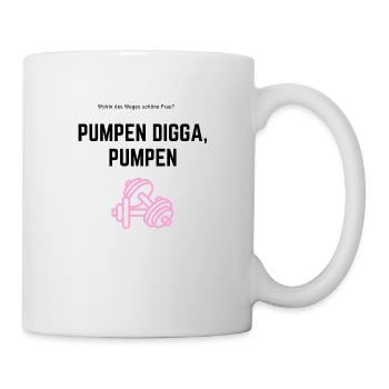 Pumpem Digga Pumpen - Tasse - Weiß - Rechts
