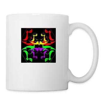 Black Powerful out - Mug blanc - blanc - Droite