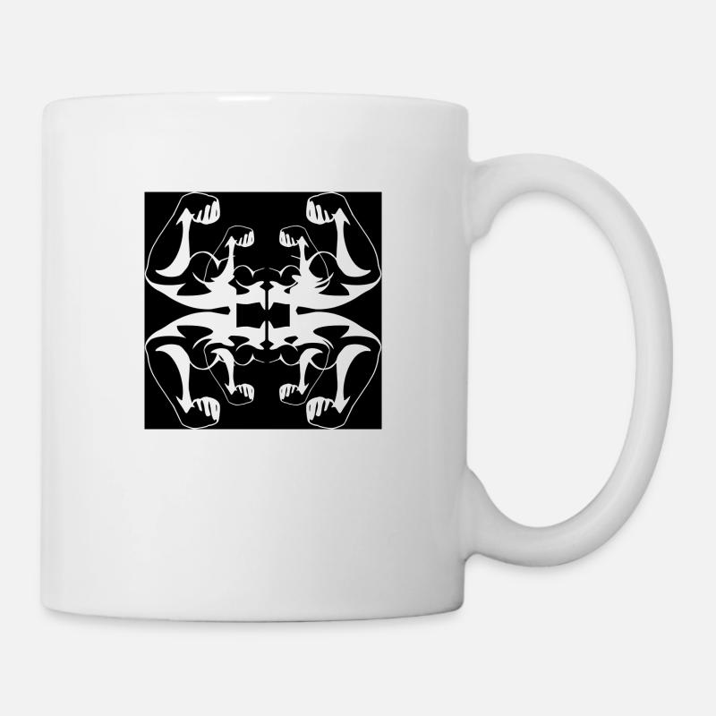 B-White Powerful - Mug blanc - blanc