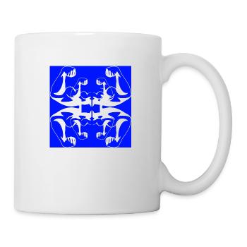 Blue Powerful - Mug blanc - blanc - Droite