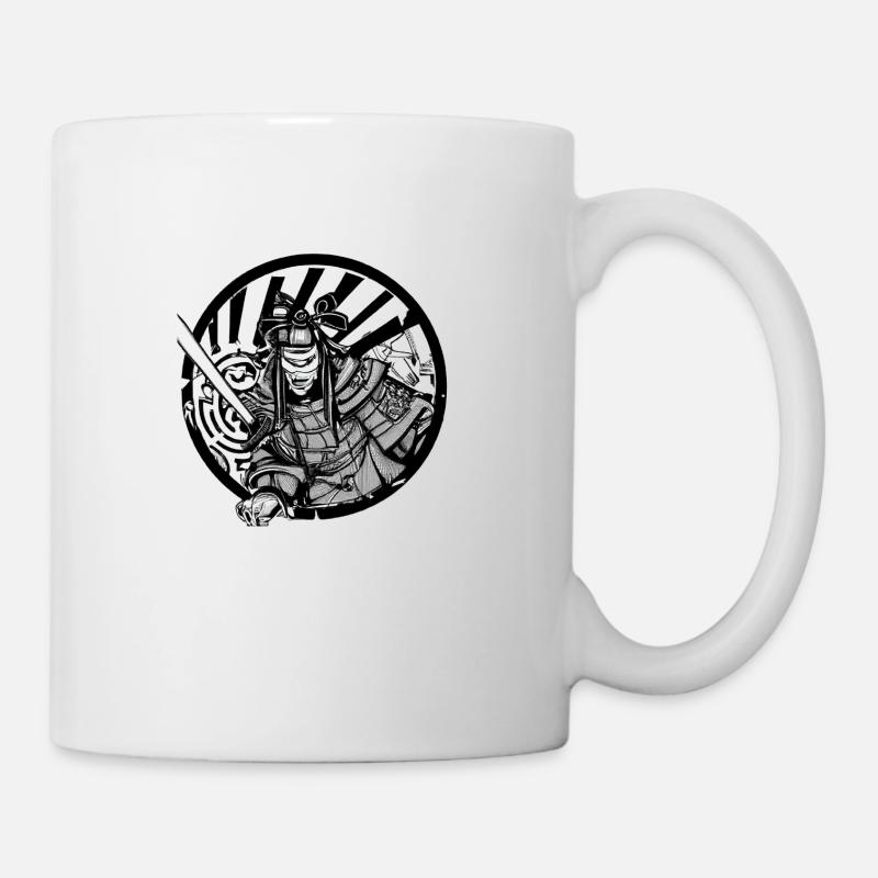 Graffiti de samouraï - Mug blanc - blanc