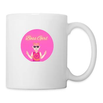 Girls are the boss - Mug - white - Right