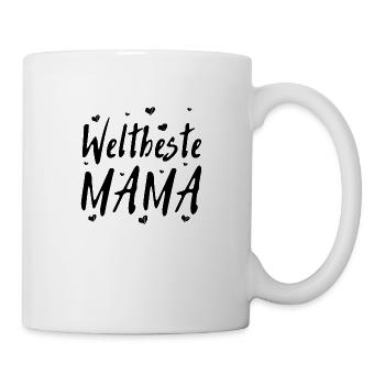 Weltbeste Mama | Mutter | Mama | Eltern | Frau - Tasse - Weiß - Rechts