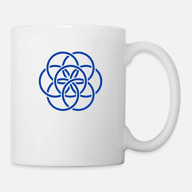 Drapeau international de la Terre / Flagge der Erde Rauh - Mug blanc - blanc