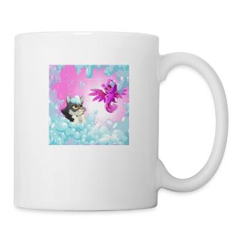 Chats mignons dans le bain - Mug blanc - blanc - Droite