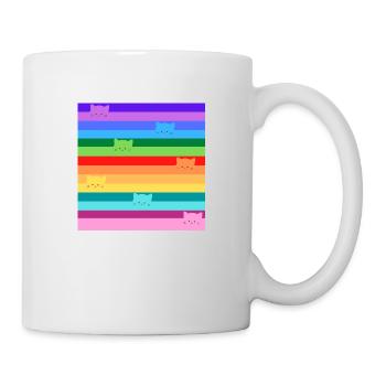 Rainbow cats - Mug - white - Right