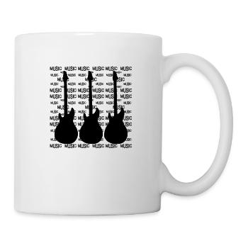 Gitarren - Tasse - Weiß - Rechts
