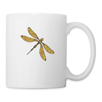 Libellule - Mug blanc - blanc - Droite