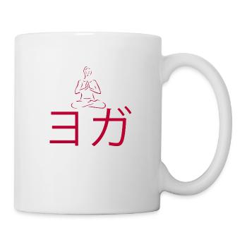Yoga japonais - Mug blanc - blanc - Droite