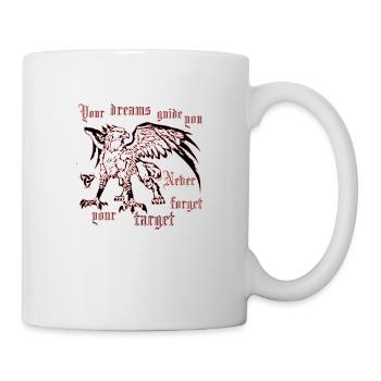 Greif Ziel - Tasse - Weiß - Rechts