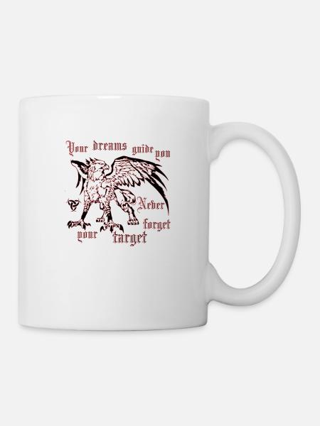 Greif Ziel - Tasse - Weiß