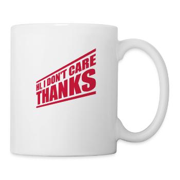 Hi I don't care - Mug - white - Right