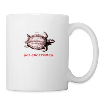 Schildkröte (Tortoise) - Sea Creatures - Tasse - Weiß - Rechts
