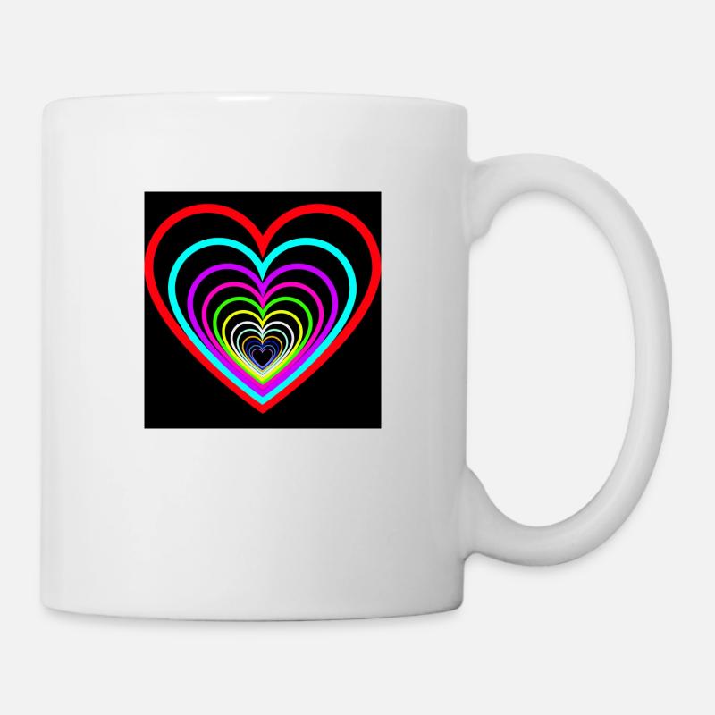 Cœurs Mêlés - Mug blanc - blanc