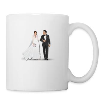 couple marié - Mug blanc - blanc - Droite