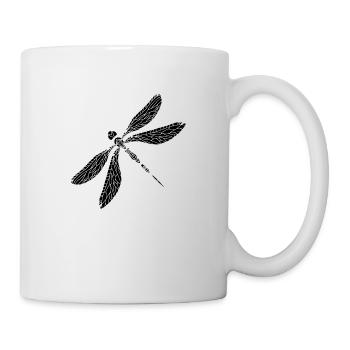 Libellule - Mug blanc - blanc - Droite