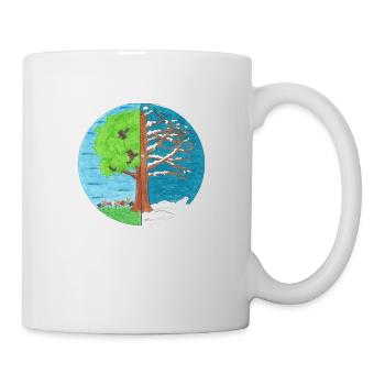 Sommer und Winter - Tasse - Weiß - Rechts