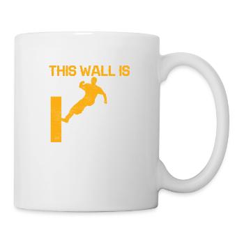 Ce mur est trop haut -No Traceur Ever Parkour Fr - Mug blanc - blanc - Droite