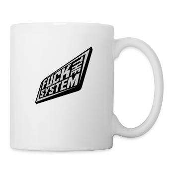 Punk fuck the system - Mug - white - Right