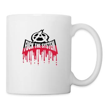 Blood fuck the system - Mug - white - Right