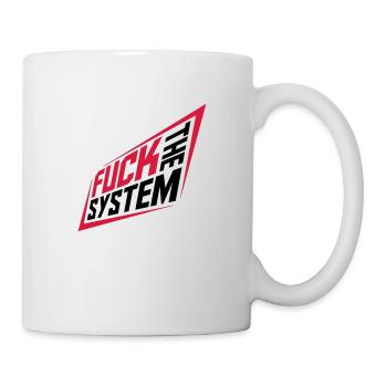 Fuck the system revolution - Mug - white - Right