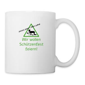 3 tage lang Schützenfest - Tasse - Weiß - Rechts