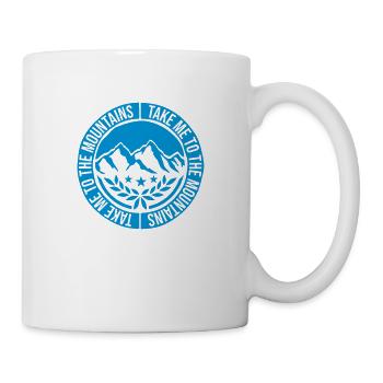 To the mountains quote - Mug - white - Right