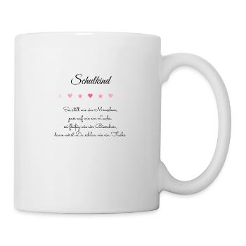 Schulkind Geschenk Mädchen - Tasse - Weiß - Rechts