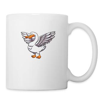 Ailes déployées d’oie - Mug blanc - blanc - Droite
