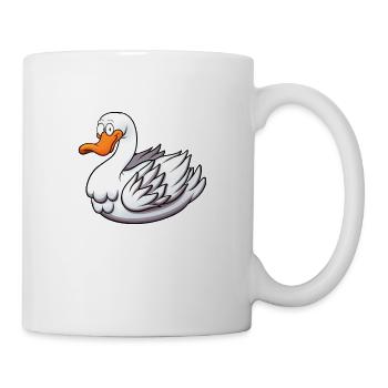 Gans - Tasse - Weiß - Rechts