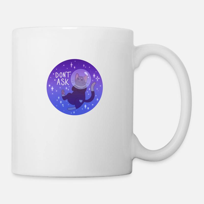 Kitty dans l’espace - Mug blanc - blanc