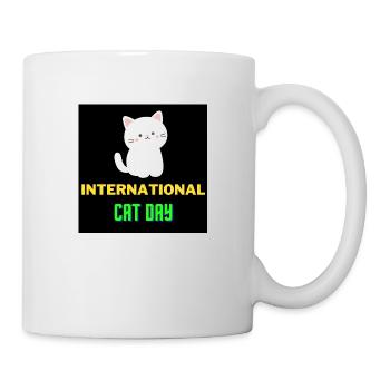Journée internationale du chat 2022 - Mug blanc - blanc - Droite
