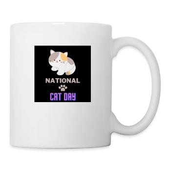 national cat day 2022 - Mug - white - Right