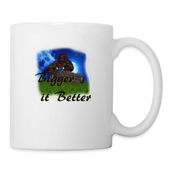 Bigger it Better - Oni Krieger Charakter - Tasse - Weiß - Rechts