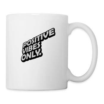 Motivation Positive Vibes seulement - Mug blanc - blanc - Droite