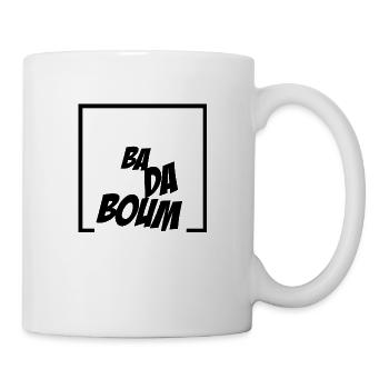 Badaboum - Sigle noir - Mug blanc - blanc - Droite